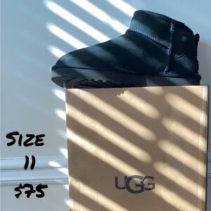 UGG Classic Black Suede Boots